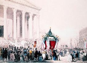 Funeral of the victims of the riots of February 1848 at the Church of La Madeleine, 4th March 1848