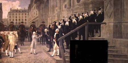 The Reception of Louis XVI at the Hotel de Ville by the Parisian Municipality in 1789 from Jean Paul Laurens