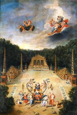 The Groves of Versailles. L'Arc de Triomphe (oil on canvas)