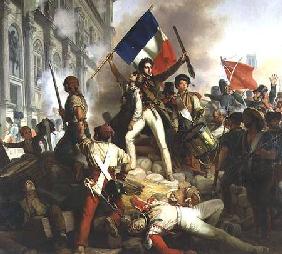 Fighting at the Hotel de Ville, 28th July 1830