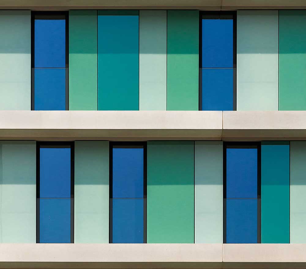 Shades of green and blue from Jef Van den