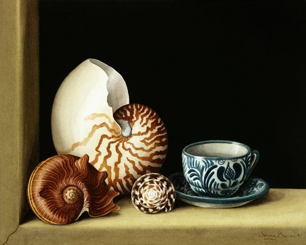 Still life with Nautilus, 1998 (w/c on paper) 