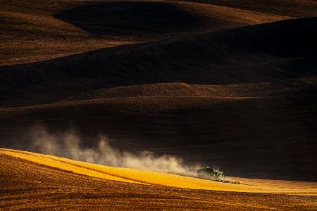 Plowing on Rolling Hills