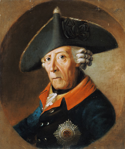 Frederick II the Great of Prussia, from J.H.C. Franke