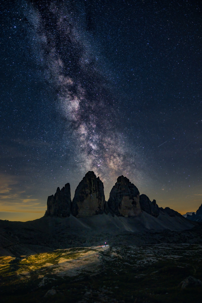 Galactic Dance Over Tre Cime Peaks from Jie Xiao