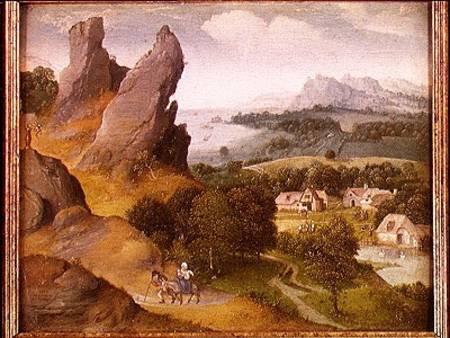 Landscape with the Flight into Egypt from Joachim Patinir