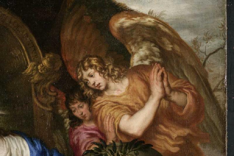 Muttergottes mit dem Christuskind und dem Johannesknaben (Detail). from Joachim von Sandrart