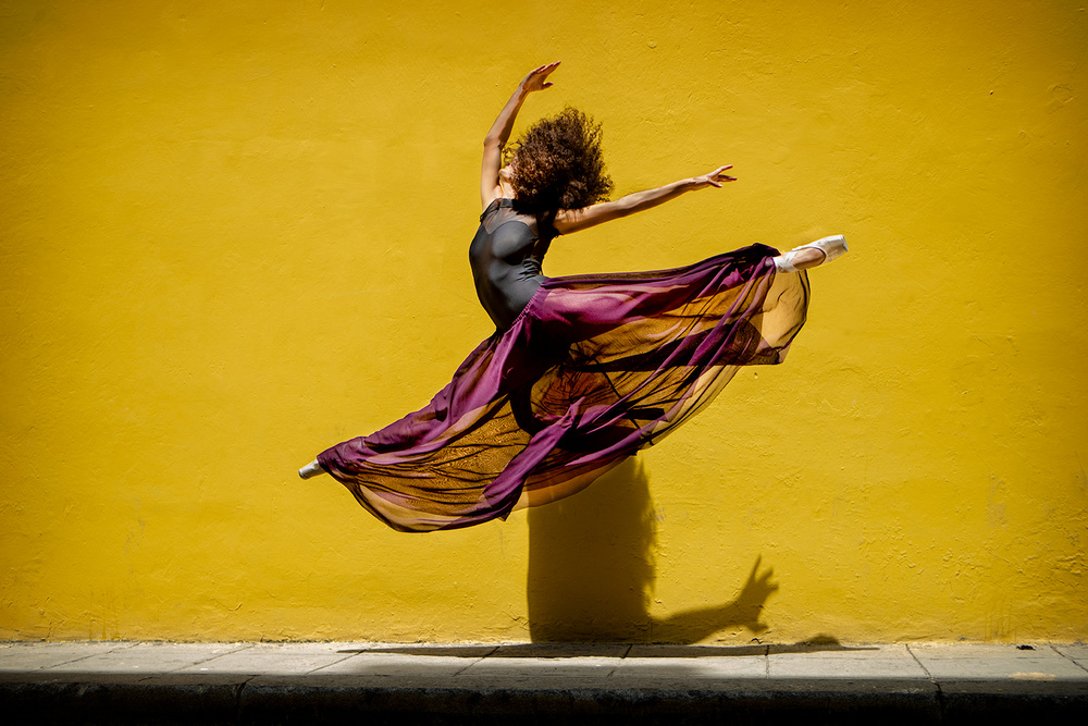 Ballet dancer jumping from Joan Gil Raga