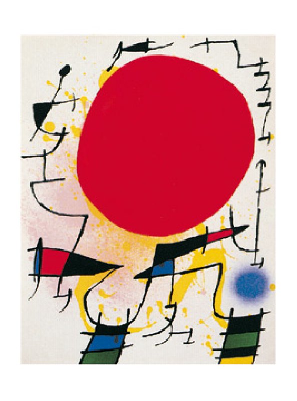 Le soleil rouge  - (JM-794) from Joan Miró