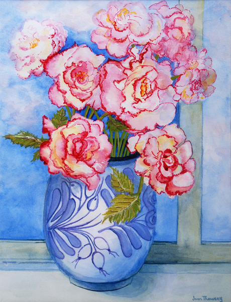Pink Roses against the Sky from Joan  Thewsey