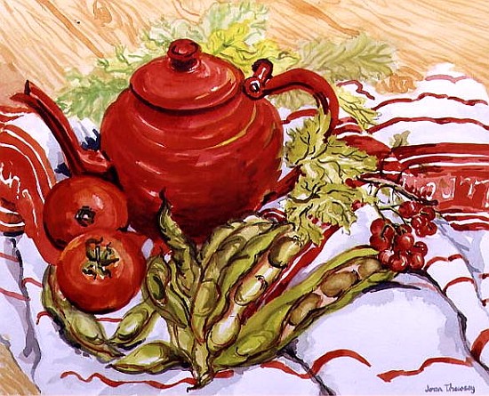 The Red Teapot (w/c on paper)  from Joan  Thewsey