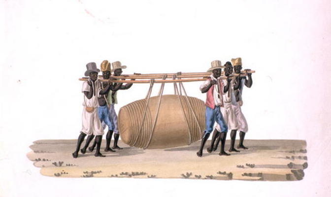 Wine Carriers (w/c on paper) from Joaquim Candido Guillobel