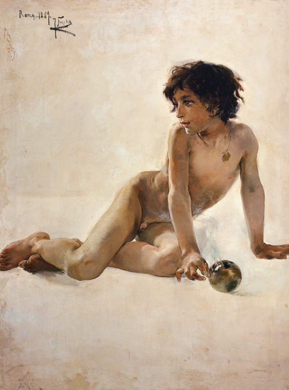 Portrait of a naked boy (Akademia) from Joaquin Sorolla