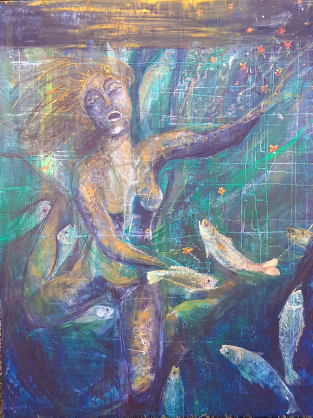 ophelia, woman underwater from jocasta shakespeare
