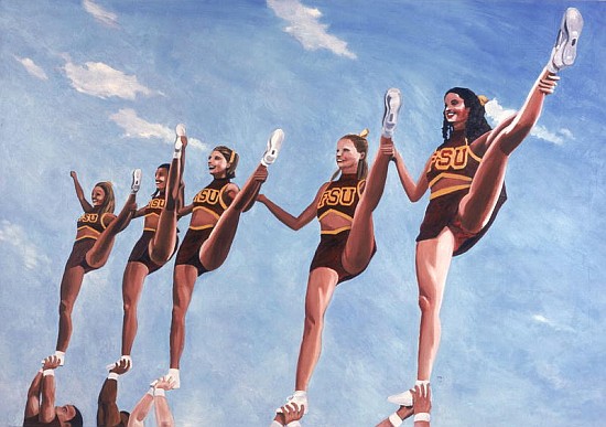 Florida State Cheerleaders, 2002 (oil on canvas)  from Joe Heaps  Nelson