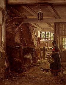 Scene in the stable