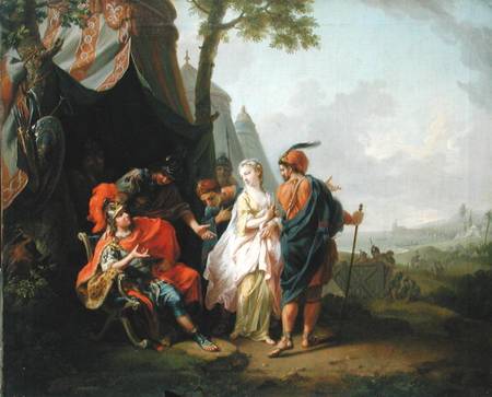 The Abduction of Briseis from the Tent of Achilles from Joh. Heinrich the Elder Tischbein