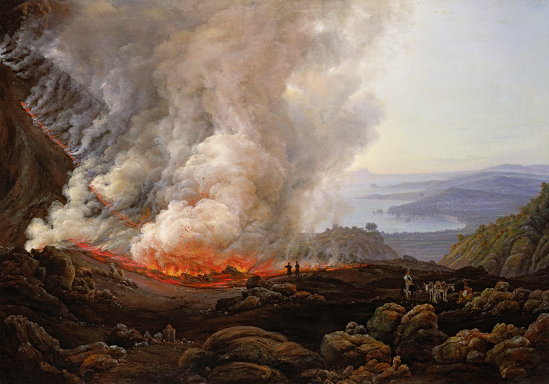 Eruption of the Volcano Vesuvius from Johan Christian Clausen Dahl