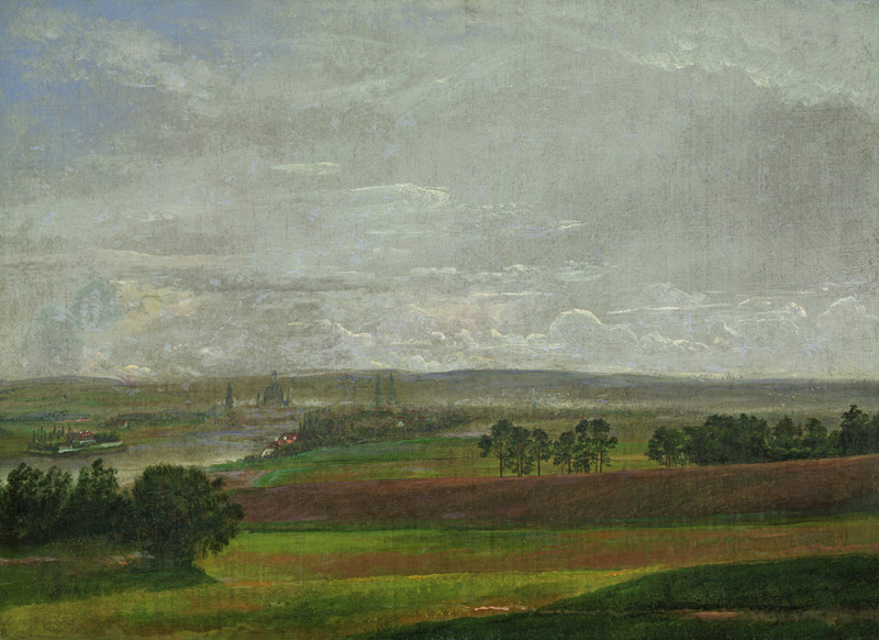 The Elbe Valley Near Dresden from Johan Christian Clausen Dahl