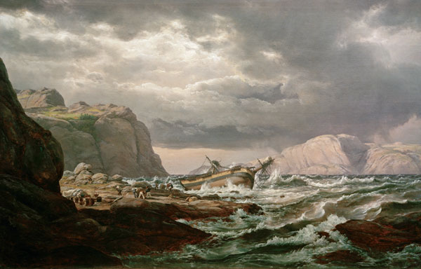 Shipwreck on the Norwegian Coast from Johan Christian Clausen Dahl