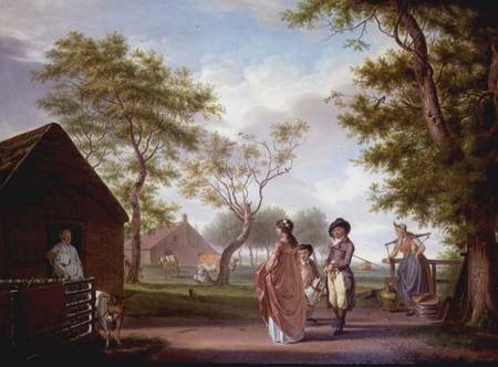 Country Landscape with Figures from Johan Prey