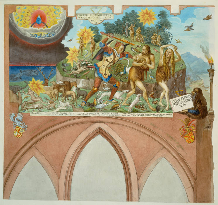 Ratgebs Szenen aus der Genesis im Karmeliterkloster in Frankfurt am Main from Johann Balthasar Bauer