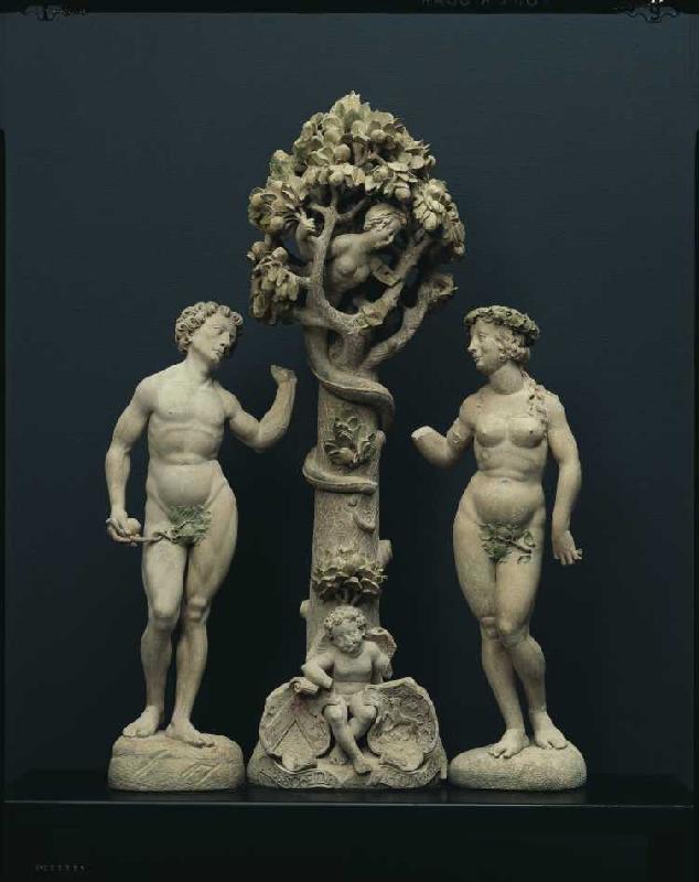 Adam und Eva unter dem Paradiesbaum from Johann Brabender
