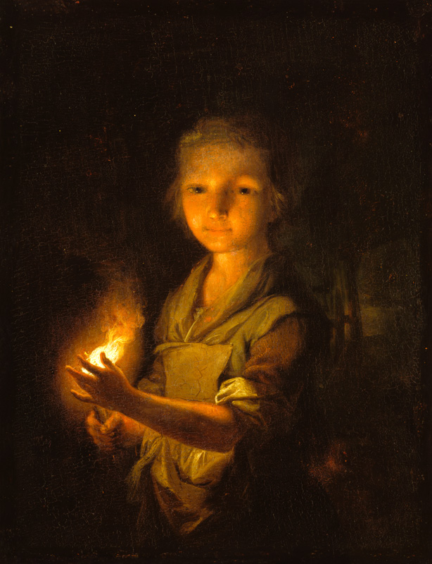 Girl with a Burning Torch from Johann Conrad Seekatz