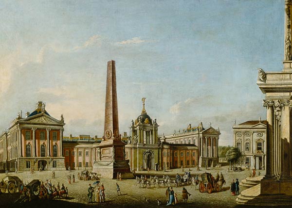 View of the Old Market and the Front Gate of the Schloss Sanssouci from Johann Friedrich Meyer