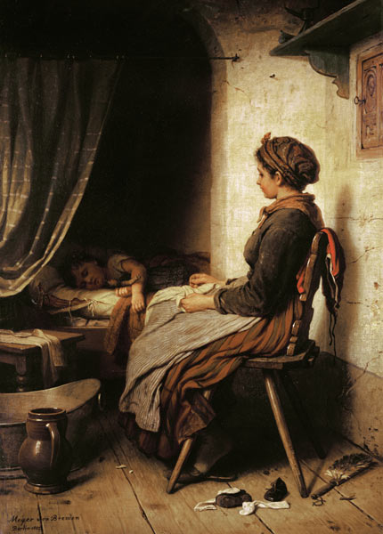The Sleeping Child from Johann Georg Meyer von Bremen