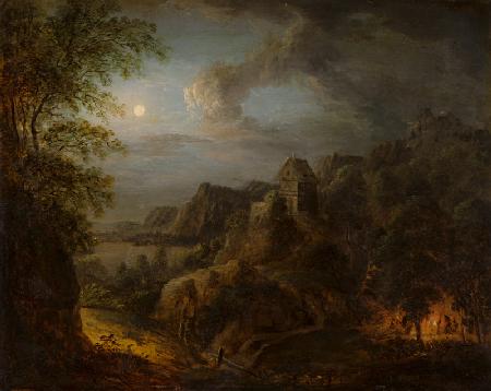 Landscape with Full Moon