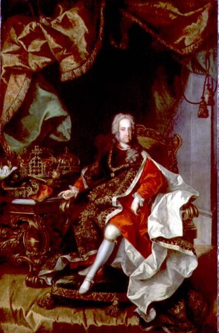 Emperor Charles VI (1685-1740) from Johann Gottfried Auerbach