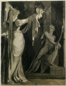 Kriemhild holds Gunthers Head
