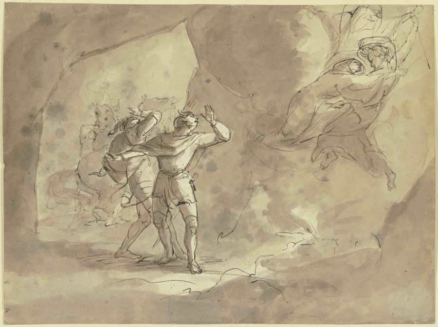Vision zweier Männer in einer Grotte from Johann Heinrich Füssli
