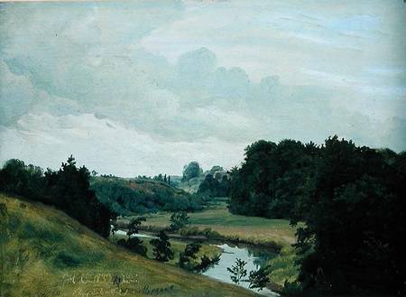 The River Alster at Poppenbuttel in the Morning from Johann Herman Carmiencke