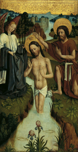 Taufe Christi aus dem Johannisaltar from Johann Koerbecke