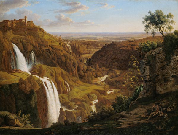 Waterfalls at Tivoli. from Johann Martin von Rohden