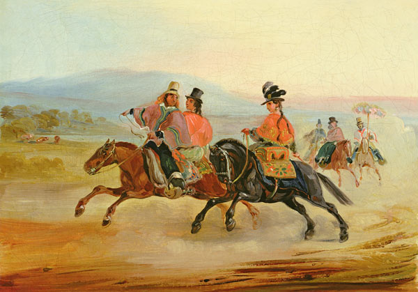 Chilean Riders from Johann Moritz Rugendas