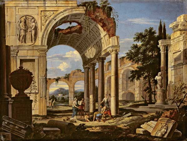Landscape with Ruins from Johann Oswald Harms