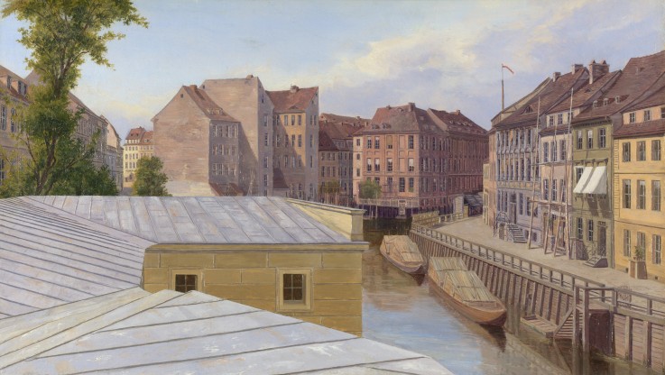 The Friedrichsgracht, Berlin from Johann Philipp Eduard Gaertner