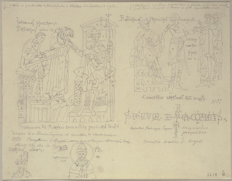 Aus einer Handschrift aus dem 11. Jahrhundert im Archiv in Montecassino from Johann Ramboux