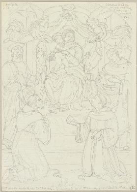 Die thronende Madonna mit Kind zwischen dem heiligen Franziskus, Stephanus, Bartholomäus sowie einem