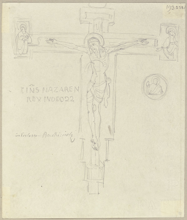 Ein Kruzifix in Santa Maria della Rocchicciola from Johann Ramboux