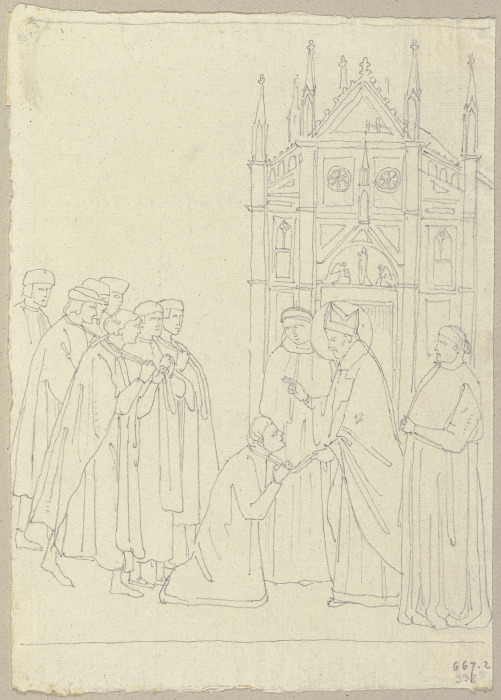 Geschichte des heiligen Nikolaus in der Kapelle des Heiligen in S. Francesco zu Assisi from Johann Ramboux