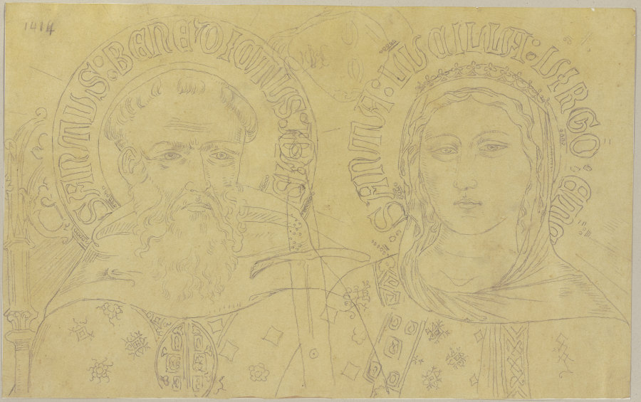 Heads of two saints from Johann Ramboux
