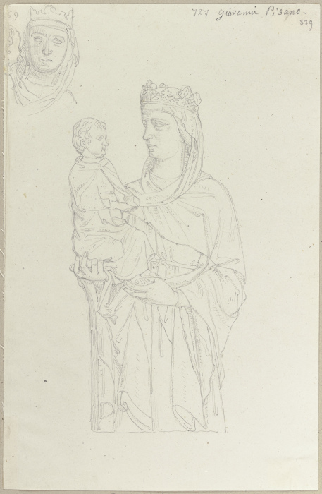 Mary with baby Jesus from Johann Ramboux