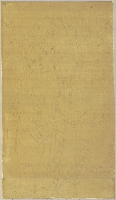Maria mit dem Jesusknaben nach einem Temperagemälde from Johann Ramboux
