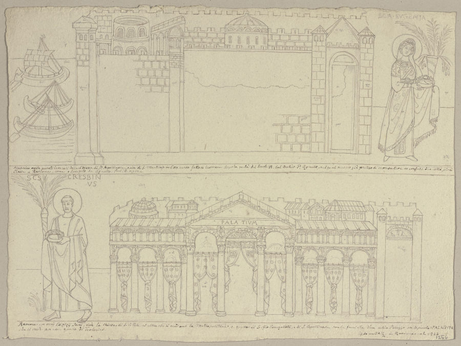 Nach verschiedenen Mosaiken in Ravenna from Johann Ramboux