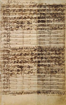 Passio Domini nostri J.C. secundum Evangelistam MATTHAEUM BWV 244, 1730s (pen on paper)