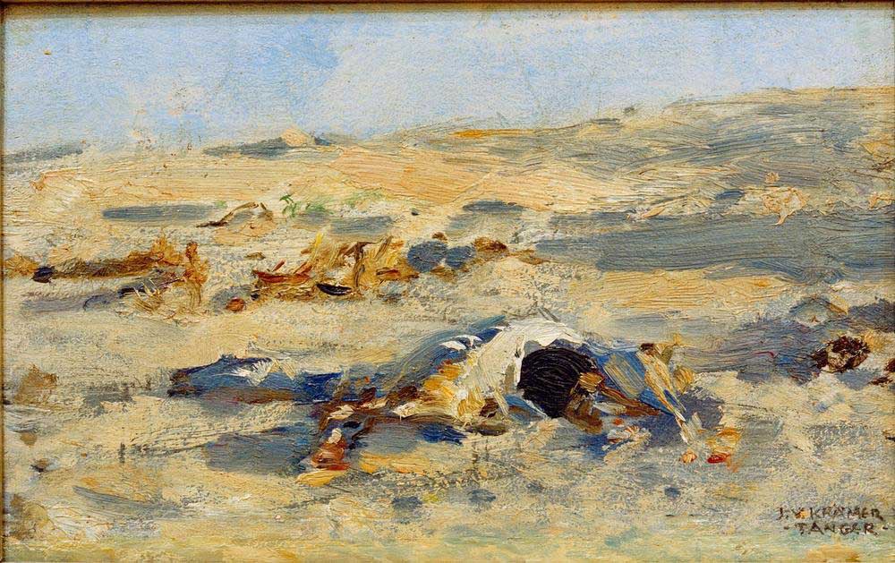 The desert at Tangier from Johann Viktor Kramer